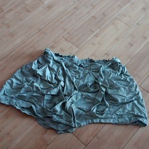 Army green shorts